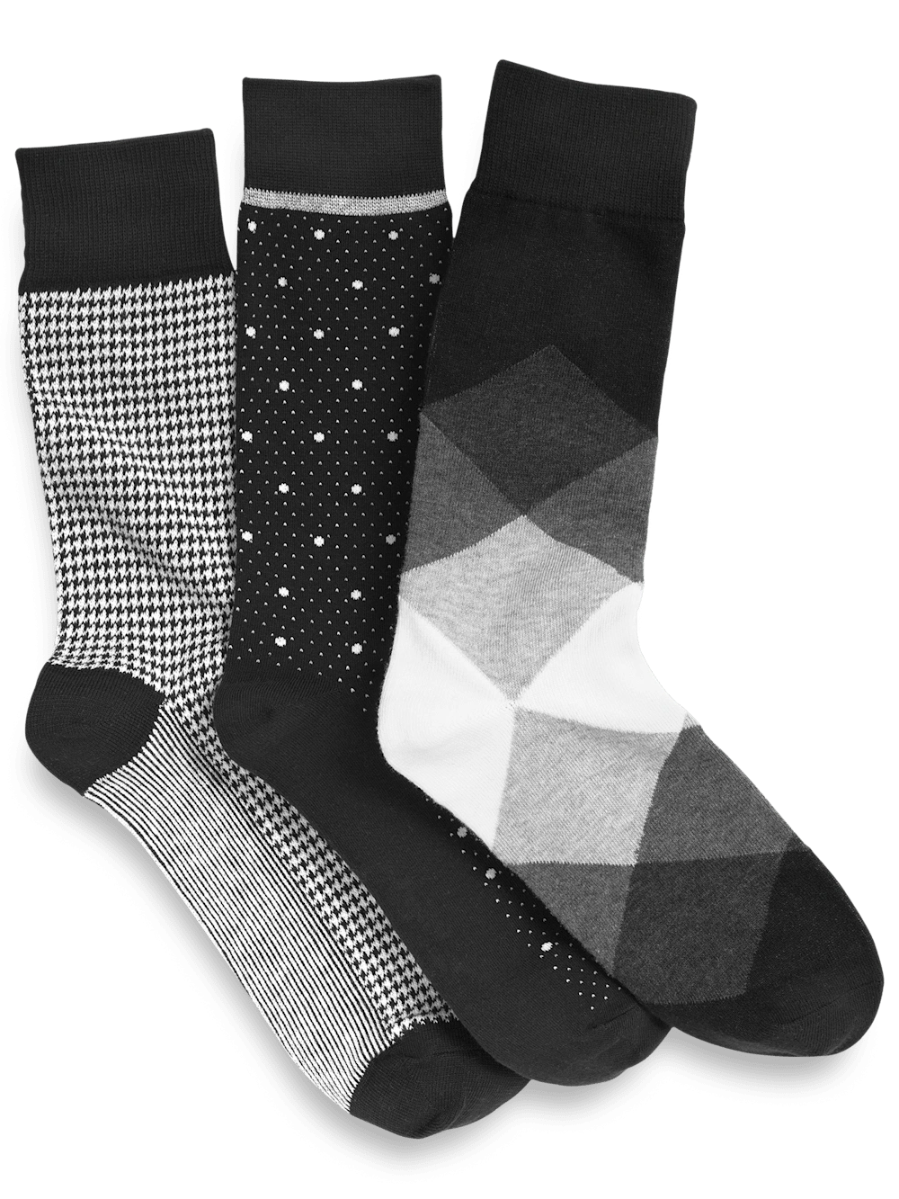 Calcetines 3 Pack Mezcla de Algodón - Negro Multicolor: ¡Comodidad y Estilo para Tus Pies!