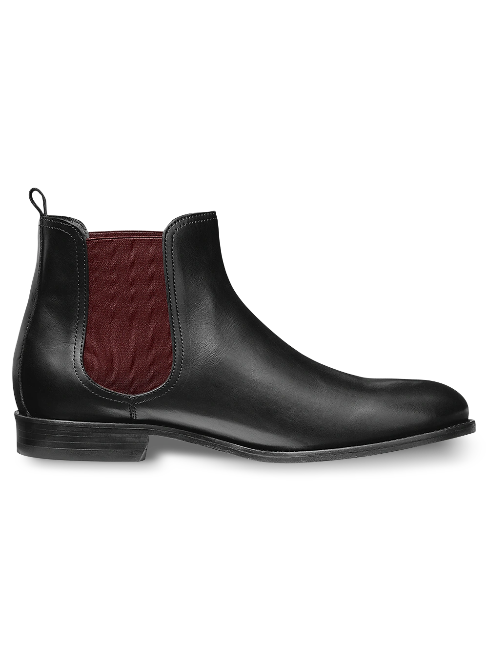 Botas Ace: Negro y Borgoña, la audacia del color en tus pies. Elegancia rebelde para conquistar el mundo.